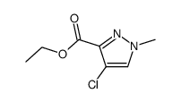 4-chloro-1-methyl-1H-pyrazole-3-carboxylic acid ethyl ester Structure