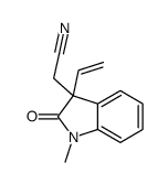 2-(3-ethenyl-1-methyl-2-oxoindol-3-yl)acetonitrile结构式