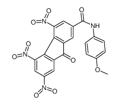 N-(4-methoxyphenyl)-4,5,7-trinitro-9-oxofluorene-2-carboxamide Structure