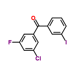 (3-Chloro-5-fluorophenyl)(3-iodophenyl)methanone structure