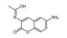 N-(6-amino-2-oxochromen-3-yl)acetamide Structure