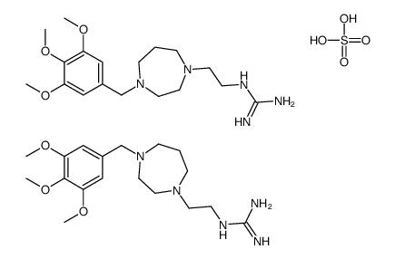 sulfuric acid,2-[2-[4-[(3,4,5-trimethoxyphenyl)methyl]-1,4-diazepan-1-yl]ethyl]guanidine Structure