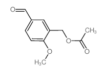 5-Formyl-2-methoxybenzyl acetate结构式