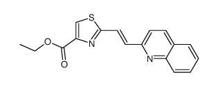 (E)-ethyl 2-(2-(quinolin-2-yl)vinyl)thiazole-4-carboxylate结构式