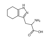 2-amino-3-(4,5,6,7-tetrahydro-1H-indazol-3-yl)-propionic acid结构式