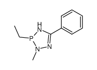 3-Ethyl-2-methyl-5-phenyl-3,4-dihydro-2H-[1,2,4,3]triazaphosphole结构式