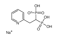 sodium,hydroxy-(1-phosphono-2-pyridin-2-ylethyl)phosphinate Structure