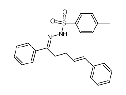 (E)-1,5-diphenyl-4-penten-1-one N-tosylhydrazone结构式