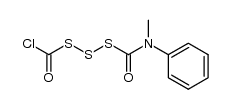 (chlorocarbonyl)(methylphenylcarbamoyl)trisulfane结构式