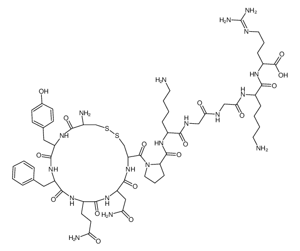 vasopressin, Gly-Lys-Arg-8-Lys- structure