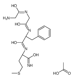 DES-TYR1-METHIONINE ENKEPHALINAMIDE ACETATE SALT结构式