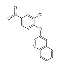 3-((3-chloro-5-nitropyridin-2-yl)oxy)quinoline Structure