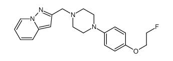 2-({4-[4-(2-Fluoroethoxy)phenyl]-1-piperazinyl}methyl)pyrazolo[1, 5-a]pyridine Structure