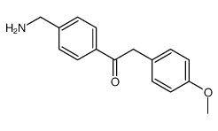 1-[4-(aminomethyl)phenyl]-2-(4-methoxyphenyl)ethanone结构式