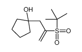 1-(2-tert-butylsulfonylprop-2-enyl)cyclopentan-1-ol Structure