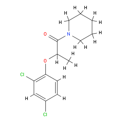 2-(2,4-Dichlorophenoxy)-1-(1-piperidyl)-1-propanone Structure