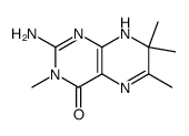 7,8-dihydro-3,6,7,7-tetramethylpterin结构式