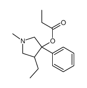 (4-ethyl-1-methyl-3-phenylpyrrolidin-3-yl) propanoate Structure