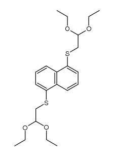 1,5-bis(2,2-diethoxyethylthio)naphthalene结构式