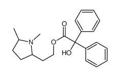2-(1,5-dimethylpyrrolidin-2-yl)ethyl 2-hydroxy-2,2-diphenylacetate结构式