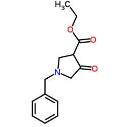 Ethyl 1-benzyl-4-oxo-3-pyrrolidinecarboxylate Structure