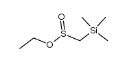 ethyl (trimethylsilyl)methanesulfinate Structure