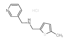 (5-Methyl-thiophen-2-ylmethyl)-pyridin-3-ylmethyl-amine hydrochloride Structure