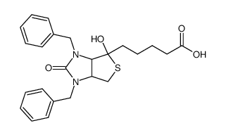 5-(1,3-dibenzyl-4-hydroxy-2-oxo-hexahydro-thieno[3,4-d]imidazol-4-yl)-pentanoic acid结构式