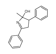 2-methyl-3,5-diphenyl-3,4-dihydro-2H-pyrrol-2-ol Structure