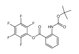 N-(tert-butoxycarbonyl)anthranilic acid pentafluorophenyl ester Structure