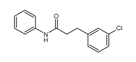 3-(3-chloro-phenyl)-propionic acid anilide结构式