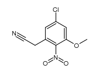 (5-chloro-3-methoxy-2-nitrophenyl)acetonitrile结构式