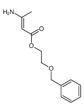 2-phenylmethoxyethyl 3-aminobut-2-enoate结构式