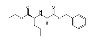 N-[1(S)-(ethoxycarbonyl)butyl]-L-alanine benzyl ester结构式