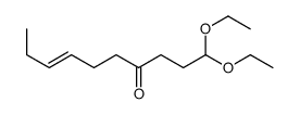 1,1-diethoxydec-7-en-4-one Structure