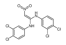 1-N,1-N'-bis(3,4-dichlorophenyl)-2-nitroethene-1,1-diamine结构式