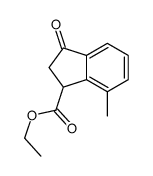 ethyl 7-methyl-3-oxo-1,2-dihydroindene-1-carboxylate结构式