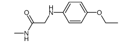 p-Phenetidino-essigsaeure-methylamid结构式