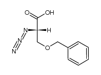 (S)-2-azido-3-(benzyloxy)propanoic acid结构式