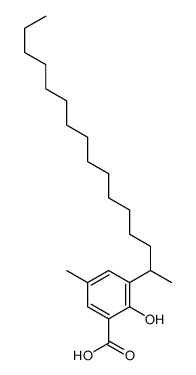 3-hexadecan-2-yl-2-hydroxy-5-methylbenzoic acid结构式