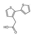 2-(2-thiophen-2-ylthiophen-3-yl)acetic acid Structure