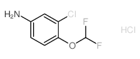 3-CHLORO-4-(DIFLUOROMETHOXY)ANILINE HYDROCHLORIDE Structure
