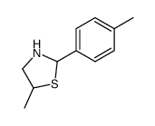 5-methyl-2-(4-methylphenyl)-1,3-thiazolidine结构式