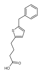5-benzylthiophen-2-butanoic acid Structure