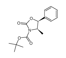 tert-butyl (4R,5S)-4-methyl-2-oxo-5-phenyloxazolidine-3-carboxylate结构式