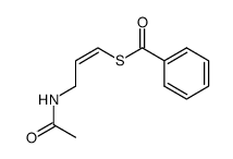 (Z)-S-3-acetamidoprop-2-enyl thiobenzoate结构式