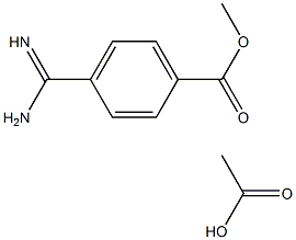 Methyl 4-carbaMiMidoylbenzoate acetate structure