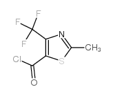 2-甲基-4-(三氟甲基)-1,3-噻唑-5-羰酰氯结构式