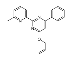 2-(6-methylpyridin-2-yl)-4-phenyl-6-prop-2-enoxypyrimidine Structure