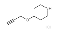 4-(Prop-2-yn-1-yloxy)piperidine hydrochloride Structure